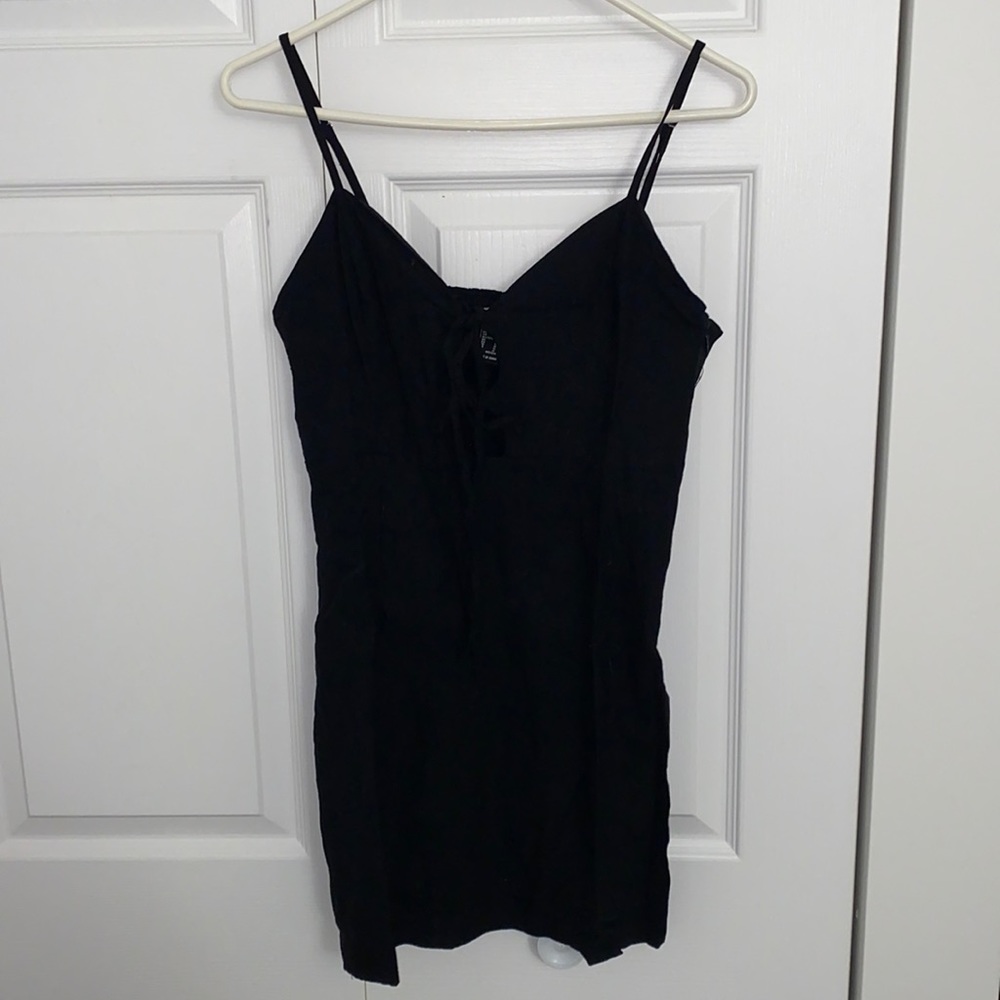 Black mini dress